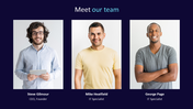 Editable Meet Our Team PowerPoint Download Presentation