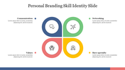 Four Node Personal Branding Skill Identity Slide