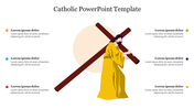 Six Node Catholic PowerPoint Template Slide Presentation