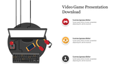 Attractive Video Game Presentation Download Template Slide