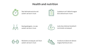 Creative Health And Nutrition PowerPoint Presentation