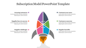 Colorful rocket diagram with six color coded sections, each linked to text, on a white background.