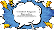 Editable Comic Book Background Presentation Template