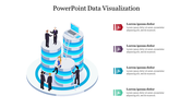 PowerPoint Data Visualization PowerPoint With Three Nodes