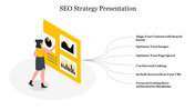 Attractive Six Node SEO Strategy Presentation Template