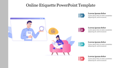 Illustration of a man presenting on a screen and a woman working on a laptop, alongside a numbered list of points.