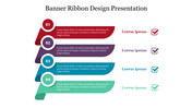 Editable Banner Ribbon Design Presentation