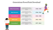 Attractive Multicolor Generations PowerPoint Download