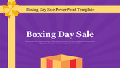 Effective Boxing Day Sale PowerPoint Template - Blue Theme