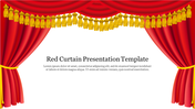 Creative Red Curtain Presentation Template