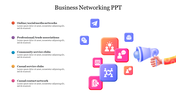 Five Node Business Networking PPT Slide PowerPoint