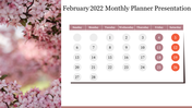 Creative February 2022 Monthly Planner Presentation