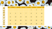 Best PowerPoint Calendar Template December 2022 Slide