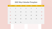 Best 2022 May Calendar Template PPT For Presentation