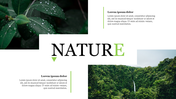 Editable Nature Presentation PowerPoint PPT Template