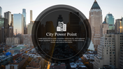 Portfolio City Power Point Presentation PPT Template