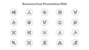 Effective Resources Icon PowerPoint Presentation Template