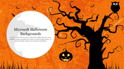 Chilling Microsoft Halloween Backgrounds PowerPoint Slide