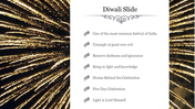 Stunning Diwali Slide PowerPoint Template With Crackers