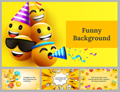 A pack of slides featuring playful emojis wearing party hats and sunglasses with the title text and quotes.