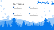 Editable Snow PowerPoint Template Presentation Slide