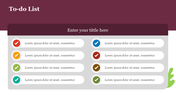 Effective PowerPoint To Do List Presentation Template