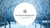 Pretty Cool Winter Backgrounds PowerPoint Template