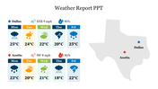 Predesigned Weather Report PPT Diagram For Presentation