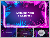 Aesthetic Neon Background PPT and Google Slides Themes