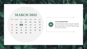 PowerPoint Calendar Template 2022 Free Google Slides