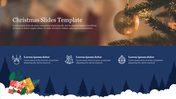 Creative Christmas Slides Template For Presentation 