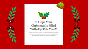 Best PowerPoint Christmas Card Presentation Template