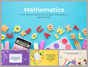 Mathematics Background PowerPoint and Google Slides Themes