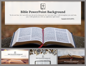 A pack of background slides with an open Bible and quotes.