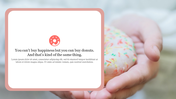 Editable Donut Slides PowerPoint Template Presentation