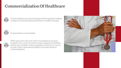 Editable Commercialization Of Healthcare PPT  Template