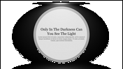 Editable Dark PowerPoint Background Presentation Slide