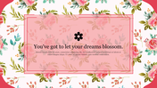 Creative Flower Background Images For PPT Template  