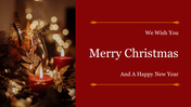 Editable PowerPoint Christmas Card Presentation Slide 