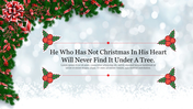 Amazing Pretty Backgrounds Christmas Presentation Slide 