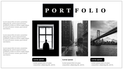 Incredible Black And White PPT Templates Presentation