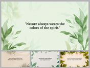 Amazing Leaf PowerPoint Background And Google Slides