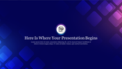 Blue PowerPoint Background Designs Presentation Slide