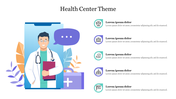 Creative Health Center Theme PPT Presentation Template