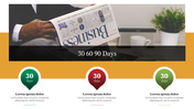 Innovative 30 60 90 Days PowerPoint Template Slide 