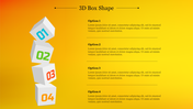 Creative 3D Box Shape PowerPoint Presentation Slide