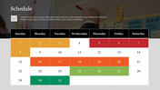 Best PowerPoint Schedule  Template Presentation Slide 