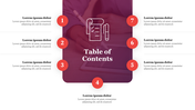 Amazing Slides Table Of Contents PowerPoint Template