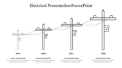 Electrical Presentation PowerPoint Template With Years