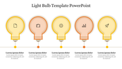 Best Light Bulb Template PowerPoint Presentation Slide